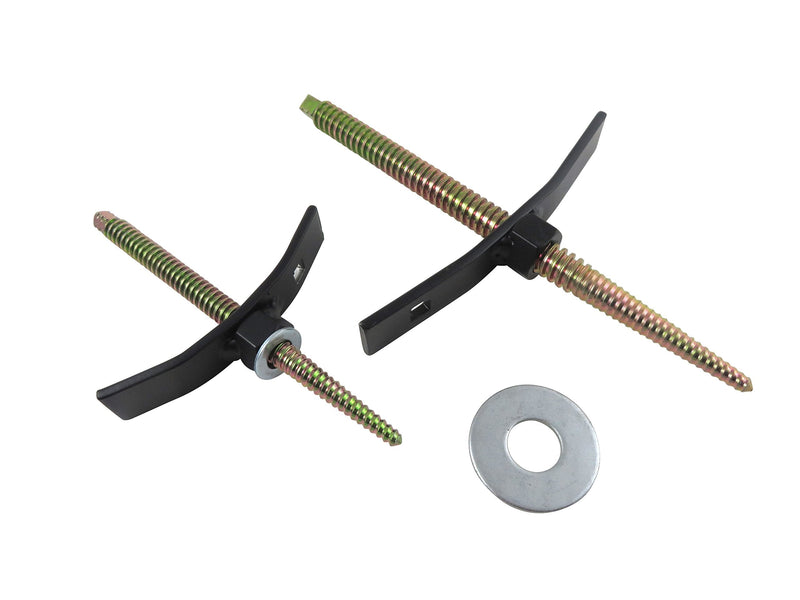 Taytools 101904 2 Piece Set Large and Small Carvers Screws 1/2” and 5/8” Diameter Tapered Threads 6-1/2” and 9-1/2” Overall Length
