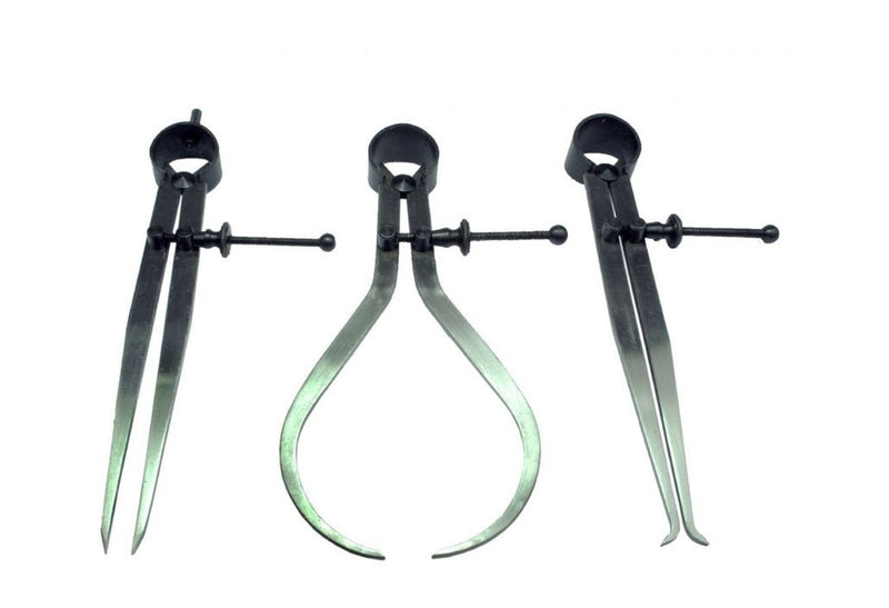 New Spring Caliper 6" / 150mm - 3 Piece Set Inside Outside Divider