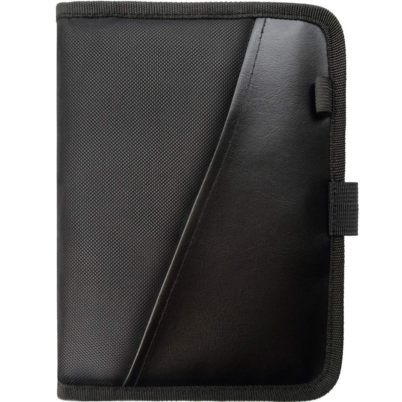 Glove Box Compartment Organizer - Car Document Holder - Owner Manual Case Pouch - Vehicle Storage Wallet for Registration & Insurance Card - Premium Auto Paperwork Holder - Log Book included - Black 1 Pack