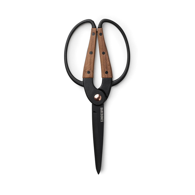 Barebones Garden Scissors - Walnut Scissors - Garden Supplies and Indoor Plant Accessories - Plant Shears with Wide Handles - Comfortable Fit Hand Pruners (Large) Large Garden Scissors
