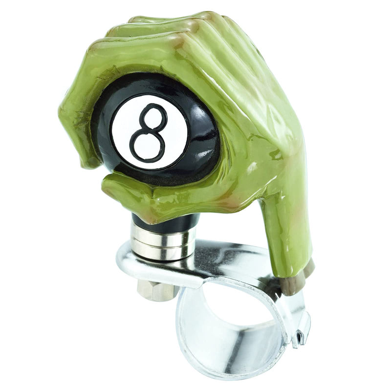 Lunsom Heavy Duty Truck Steering Wheel Knob Hand Hold 8 Black Ball Quick Release Custom Suicide Spinner Knob