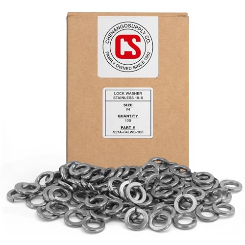 Chenango Supply #4 Stainless Lock Washers #4 Lock Washer