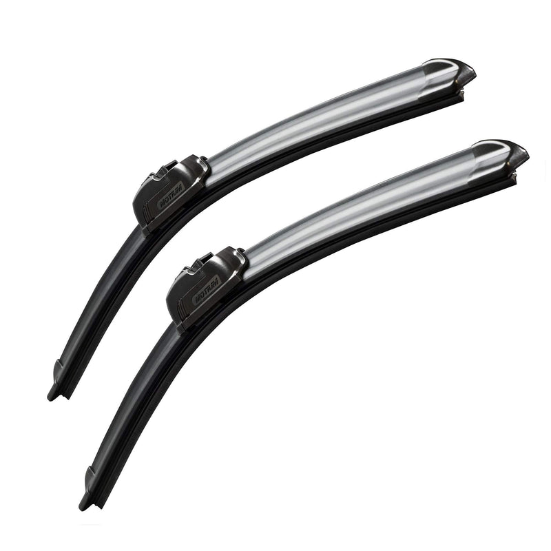 MOTIUM OEM QUALITY Premium All-Season Windshield Wiper Blades (22"+22" pair for front windshield) 22"+22" pair for front windshield