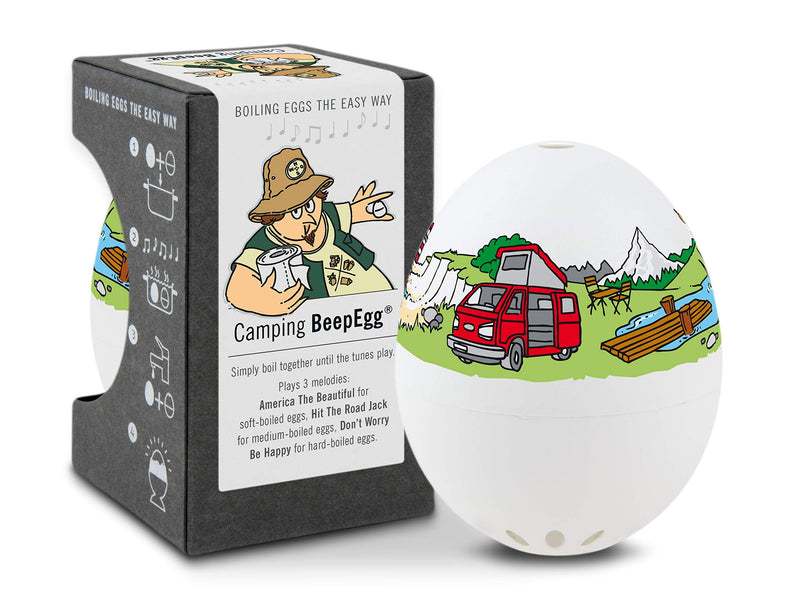 Camping Beepegg – Egg Timer for Boiling Eggs – Musical Egg Cooker for Soft, Medium, Hard Boiled Eggs – Food Safe – Singing Floating Egg Timer – Egg Cooker for 3 Levels of Doneness - Brainstream Camping
