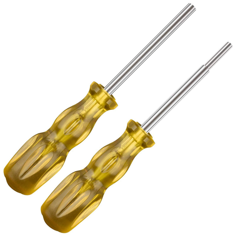Gamebit Screwdriver Set, 3.8mm and 4.5mm Security Screwdriver Bits for Opening Nintendo, Sega Consoles and Game Cartridges - Trensparent Yellow