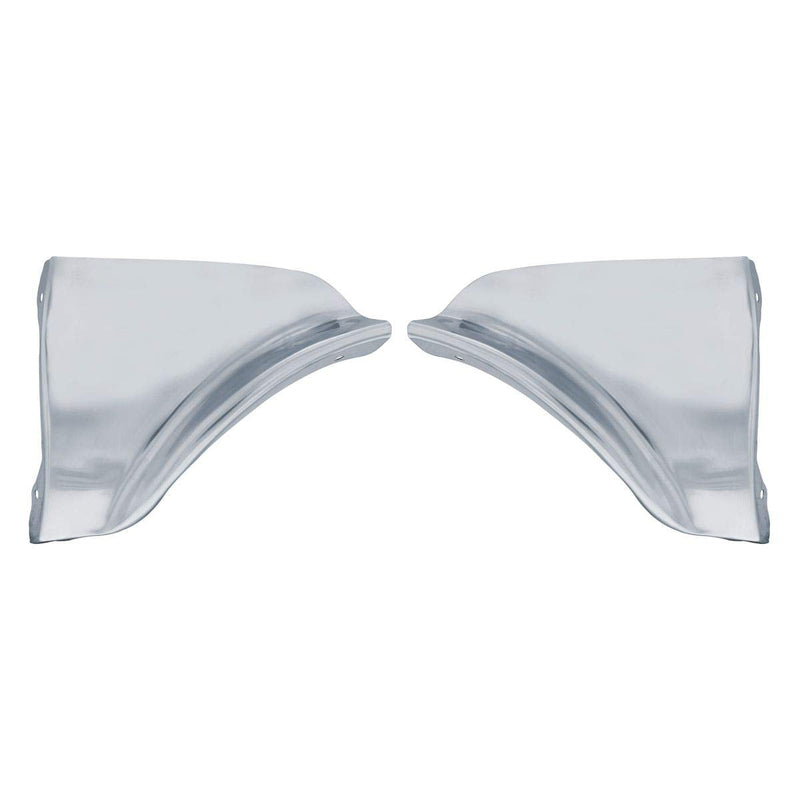 United Pacific Stainless Steel Fender Skirt Scuff Pads for 1959 Chevy Passenger Car (Pair)