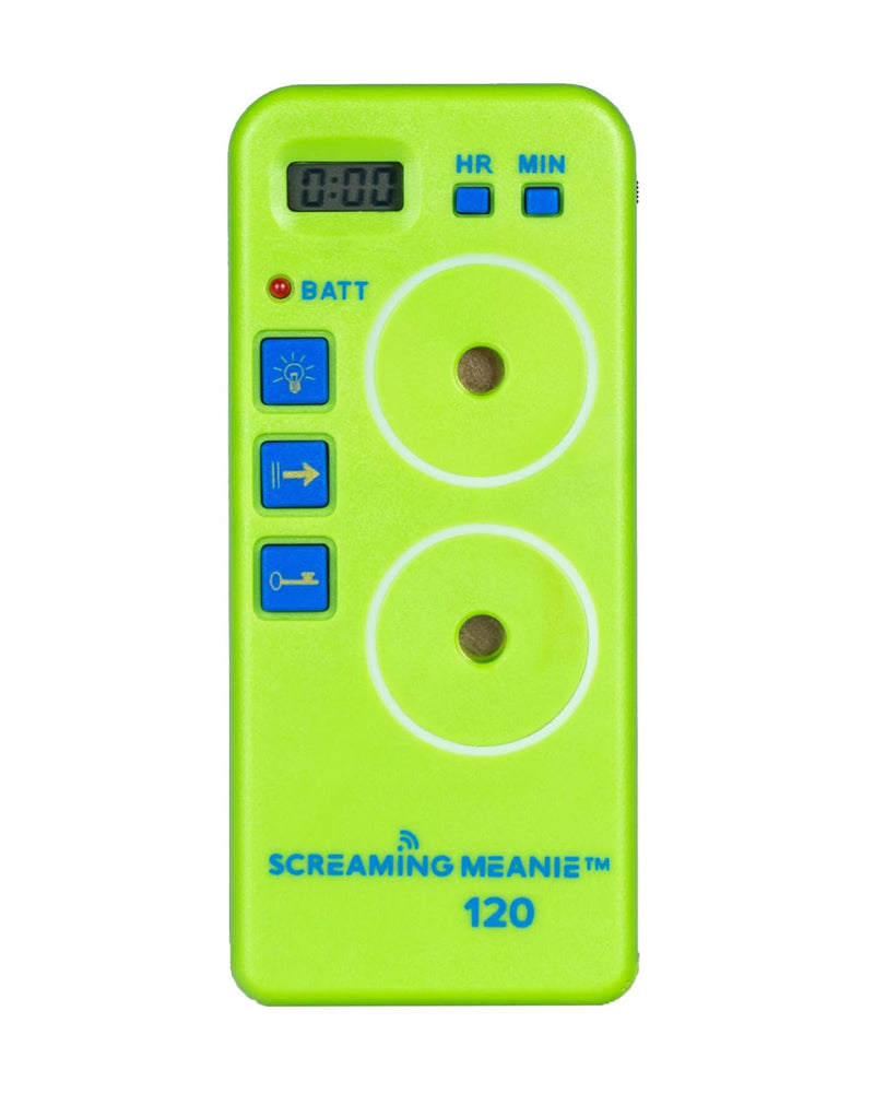 Screaming Meanie TZ-120 Extremely Loud Alarm Timer, Multi-Purpose Timer with 2 Sound Levels Perfect for Heavy Sleepers, Truckers, or Travelers (9v Battery Included) - Green