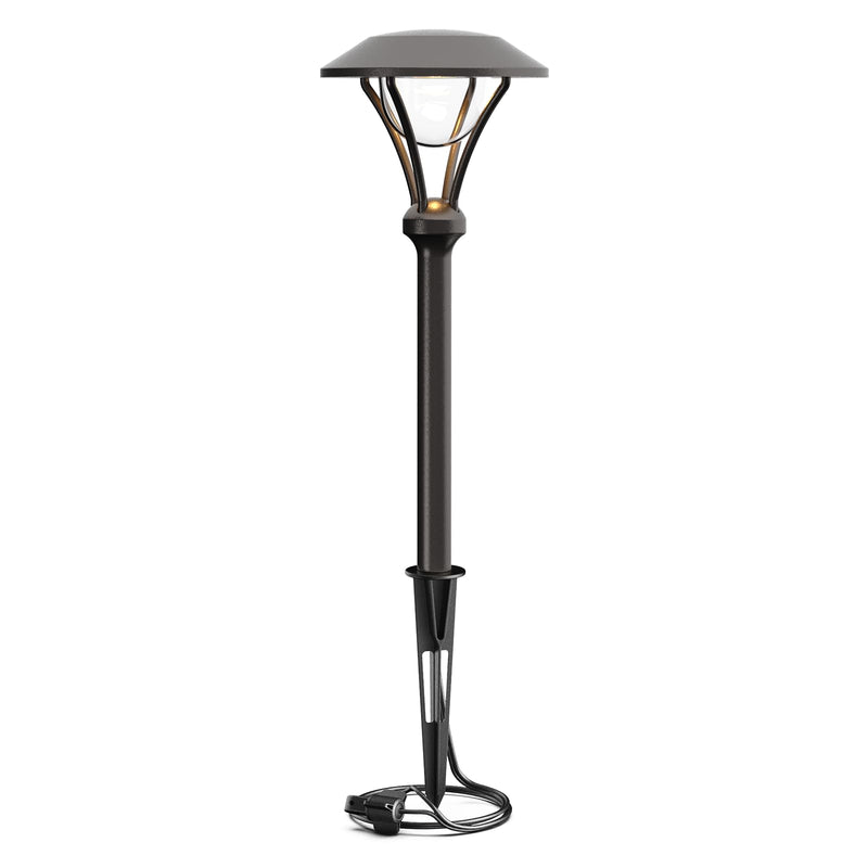 GOODSMANN Low Voltage Pathway Lights Landscape Lighting Outdoor Path Lights Wired LED 1W 60 Lumens 3000K Aluminum Housing Walkway Driveway Light with Stake Connector LED 1PK