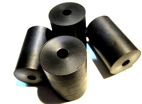 4-Pack - Made in USA - Premium Quality Multi-Purpose Rubber Spacer 1" OD x 1/4" ID x 1.5" Thick (AVS-X19-11), for Home-Industrial-Automotive-Marine & More! Buy The Best!