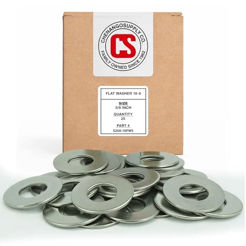 Chenango Supply 5/8" Stainless Steel Flat Washers 5/8 Flat Washer