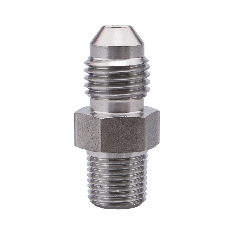 Male 1/8" NPT to -4 AN Flare Adapter Straight Stainless Steel 4AN to 1/8 NPT Natural