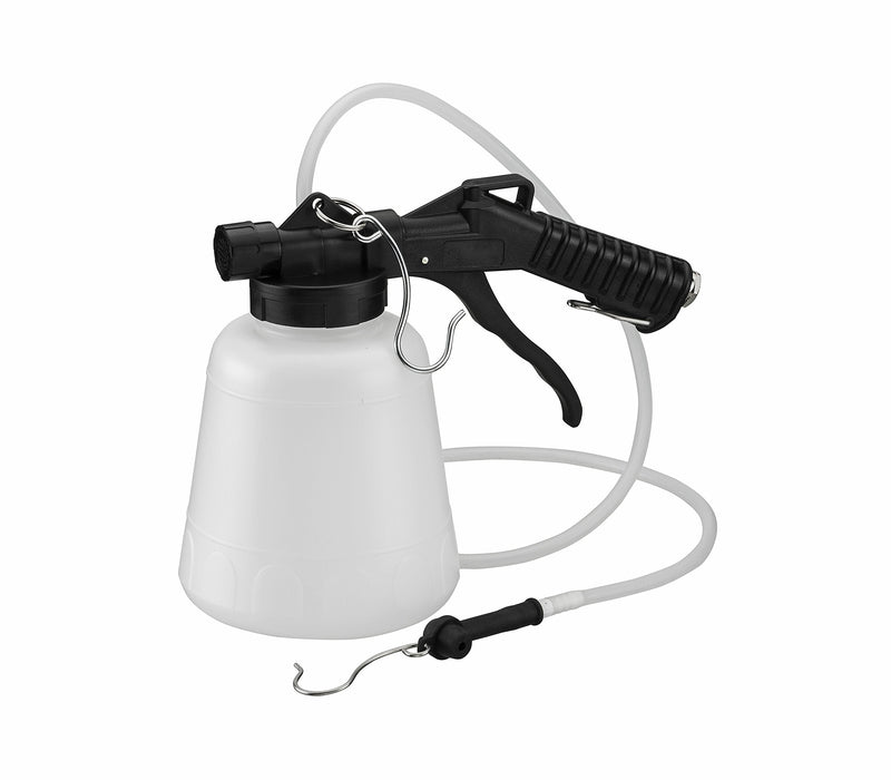 ARES 70923 - Vacuum Brake Fluid Bleeder - 1-Liter Vacuum Fluid Extractor - Hanging Hook and Locking Trigger Allows for Hands Free Operation 1-Liter Vacuum Brake Fluid Bleeder