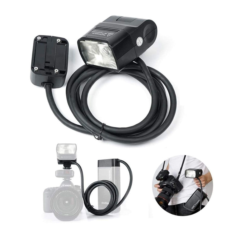 GODOX EC200 200W Extension Flash Head with 2M Cable Portable Off-Camera Light Lamp Compatible Godox AD200,AD200Pro Pocket Flash Speedlite