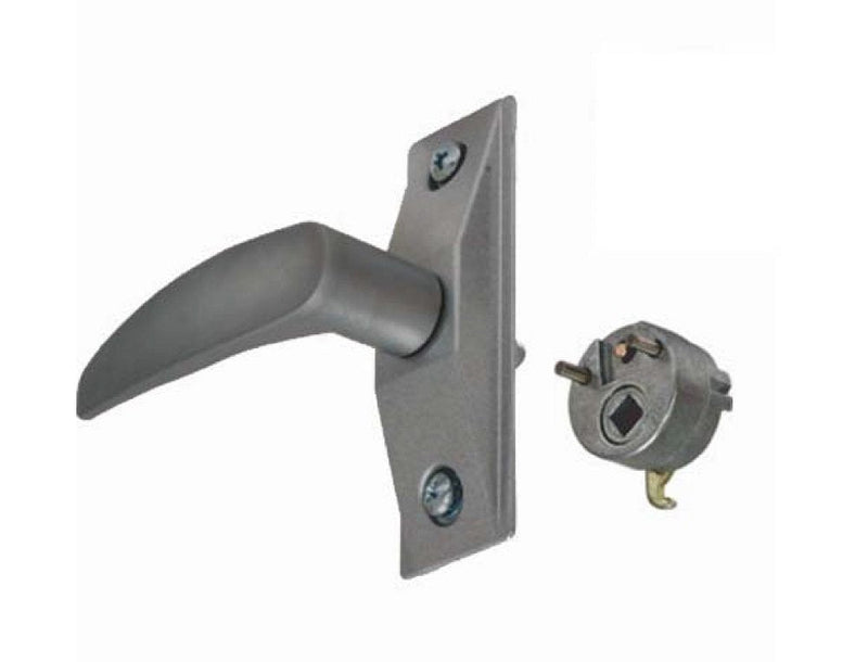 Pacific Doorware Adams Rite Style Deadlatch Lever Handle for Storefront Door Lock (Right Hand) Aluminum Silver Right Hand