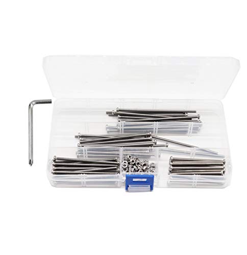120pcs Pan Phillips Head M3 Screws Assortment Kit, binifiMux M3 x 50mm/ 60mm/ 70mm/ 80mm, 304 Stainless Steel