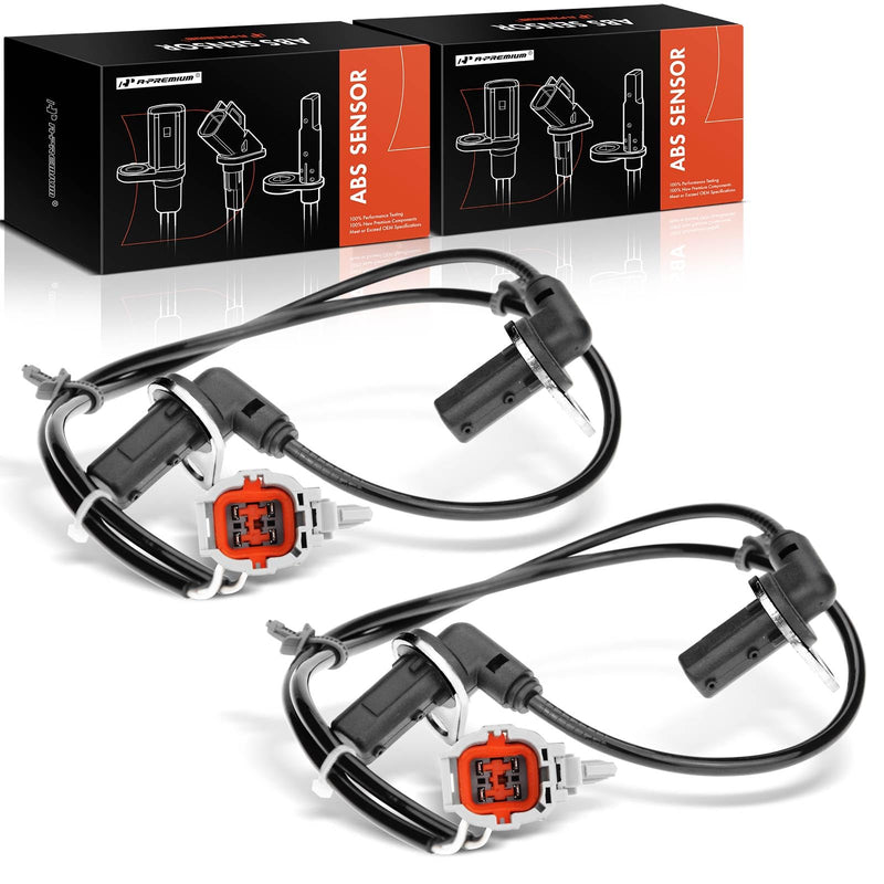 A-Premium 2PC-Set Rear ABS Wheel Speed Sensor Compatible with Nissan 350Z 2003-2008, Infiniti G35 2003-2006 - Rear Driver & Passenger Side, Replace# 47900-AL505, 47900AL505 Pack of 2