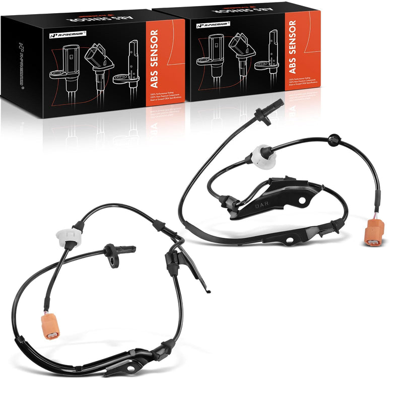 A-Premium Front Left/Right ABS Wheel Speed Sensor Pair Kit for 2003-2007 Honda Accord & 2004-2008 Acura TSX Sedan - Replacement Fits OEM# 57450-SDC-013 57455-SDC-013