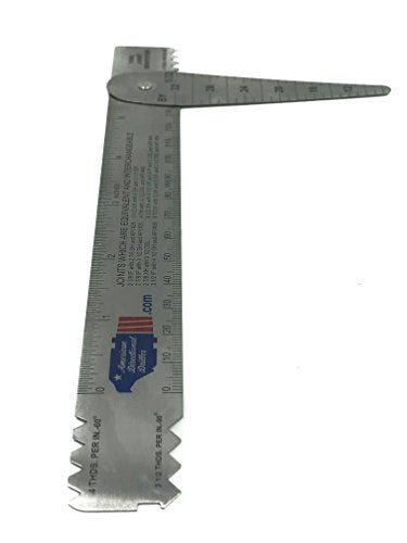 Drill Pipe Connection Thread Identification Ruler with Nozzle Gauge (1) 1