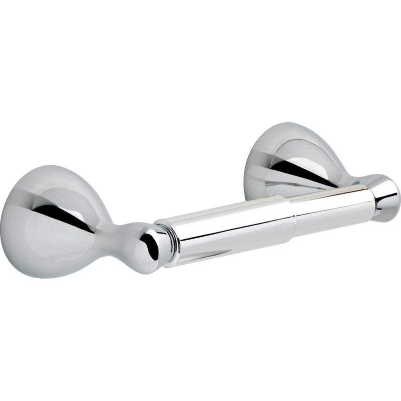 Delta Foundations (1-Pack) Toilet Paper Holder Polished Chrome Tissue Roll Spring-Loaded Rod| Bathroom Decor | Organizers and Storage | Wall Mounted Accessories FNDS50-PC No Size
