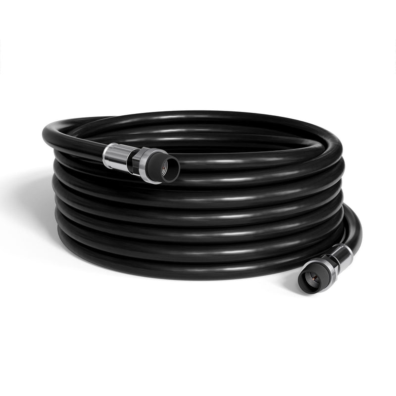 THE CIMPLE CO - RG6 Coaxial Cable 30 FT Outdoor - Indoor/Outdoor Dual Shielded Coax Cable for Satellite TV Antennas, Internet, CATV - Watertight Coax with Rubber Boots 30 Feet (9 Meters), Black