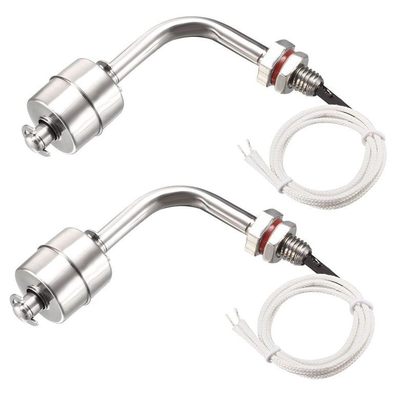 uxcell Stainless Steel Float Switch for Water Pump Tank Swim Pool Garden Pond Liquid Water Level Sensor M11 78mm Length 2Pcs