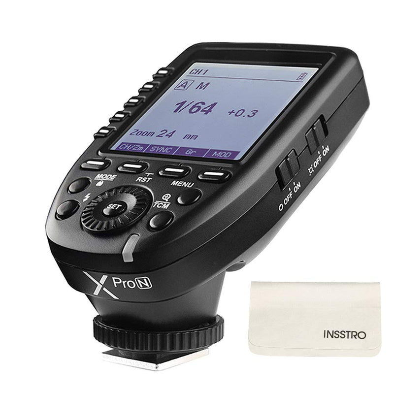 GODOX XPro-N Flash Trigger Supports i-TTL Auto Flash of Nikon Digital SLR Camera, 1/8000s High-Speed Sync, Stroboscopic Flash, Manual Flash