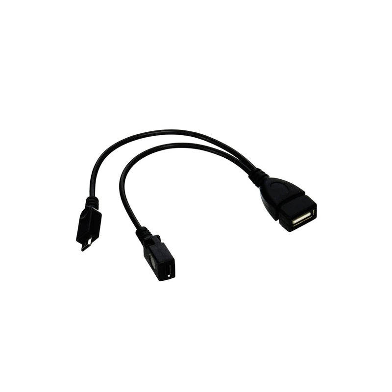 Micro USB Host OTG Cable with Micro USB Power for Samsung S7 Edge, S6 Edge, S5, S4 & Nexus 10 9 7 4 Player + All Others 2 Pack