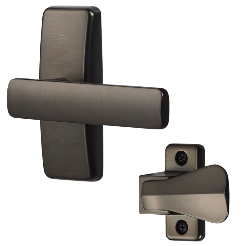 Ideal Security Door Lever for Storm and Screen Doors, Oil Rubbed Bronze (2-Piece Set)