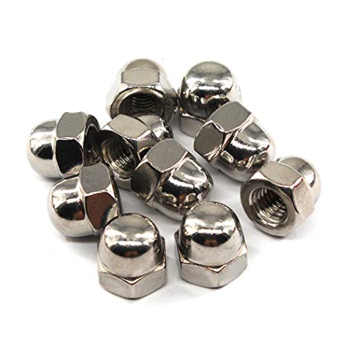 M16 Acorn Cap Nut Hex Nut Set 304 Stainless Steel 10PCS M16