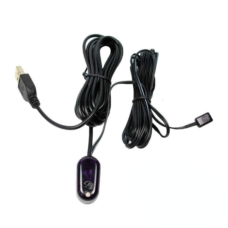 IR Repeater Infrared Remote Receiver and Emitters Control Kit Hidden IR System, USB Adapter for Amplifier Cable Box (1 Receiver 1 Emitter)