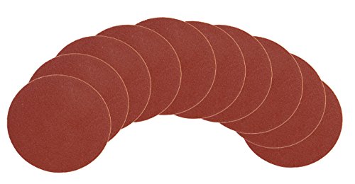 WEN 9SD40 40-Grit Adhesive-Backed 9-Inch Disc Sandpaper, 10-Pack