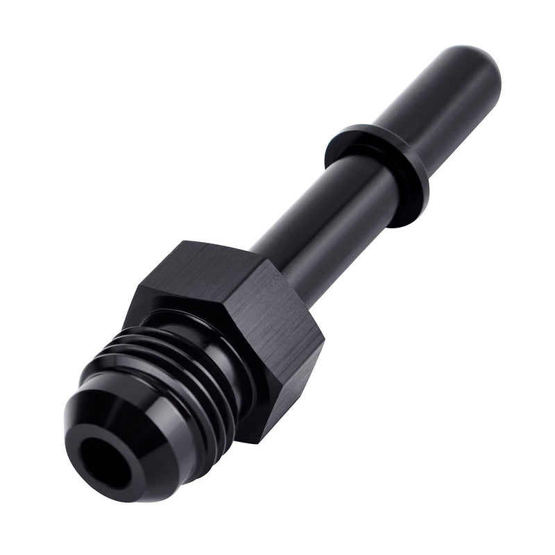 EVIL ENERGY 6AN Male to 5/16" SAE Quick Disconnect Male Push On EFI Fitting Adapter Aluminum 6AN to 5/16 Straight