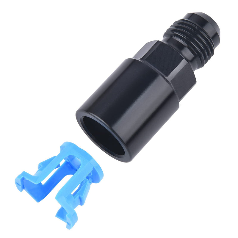 EVIL ENERGY 6AN Male to 3/8" SAE Quick-Disconnect Female Push-On EFI Fuel Rail Fitting 6AN to 3/8 Straight