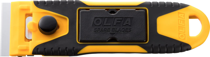 OLFA 40mm Mini Razor Scraper (GSR-2) - Stainless Steel Tool With 6 Blades & Reinforced Handle for Glass, Paint, Floors - Replacement Blades: OLFA 40mm GSB-2S/6B & 120mm GSB-1S