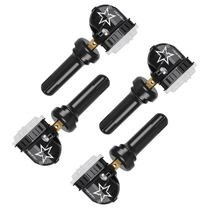 TPMS Sensor GM 4-Pack, 315MHZ Tire Pressure Monitor System for GM| GMC | Chevy | Buick | Cadillac Replace#13598771,13598772,13586335,13581558,20923680 13598771 four sensor