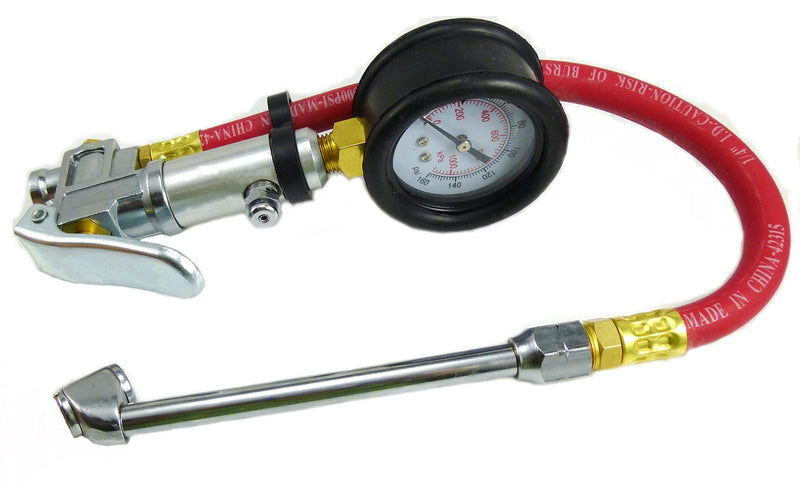6-Inch Heavy-Duty Dual-Foot Chuck | Precision-Calibrated for High-Pressure 140 PSI Performance | DP-TG-4