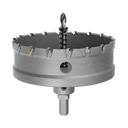 uxcell Carbide Hole Saw Drill Bit 100mm Hole Cutter with Limit Step