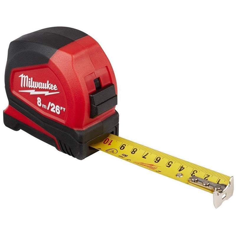Milwaukee Electric - 8 M/26 FT. Compact Tape Measure