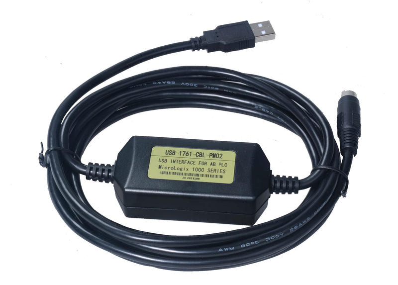 Programming Cable Compatible for Allen Bradley PLC Micrologix 1000 1100 1200 1400 1500 Series, for 1761-CBL-PM02 Replacement, 6 FT