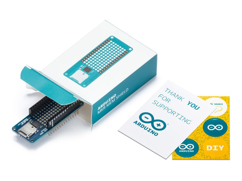 Arduino MKR MEM Shield [ASX00008] – Memory Expansion Shield for Arduino MKR Boards | Add SRAM, Flash, & EEPROM Storage for IoT & Data Logging Projects