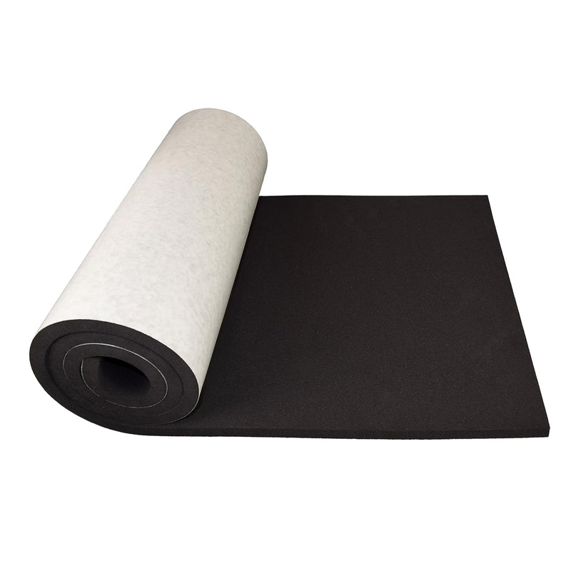 XCEL Marine Foam Roll with Self Adhesive - Black 60" x 16" x 1/2" Closed Cell Foam Rubber Water Resistant Padding Sheet - Home, Marine, Garage, Automotive, Crafts & Cosplay (Black, 60" x 16" x 1/2") 60" x 16" x 1/2"