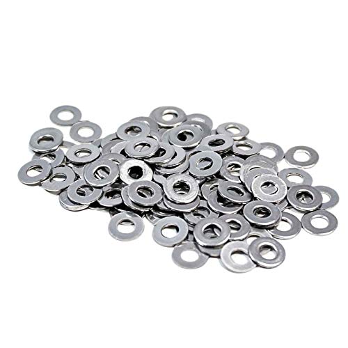 100pcs M5 5mm 304 Stainless Steel Metric Flat Washer Washers