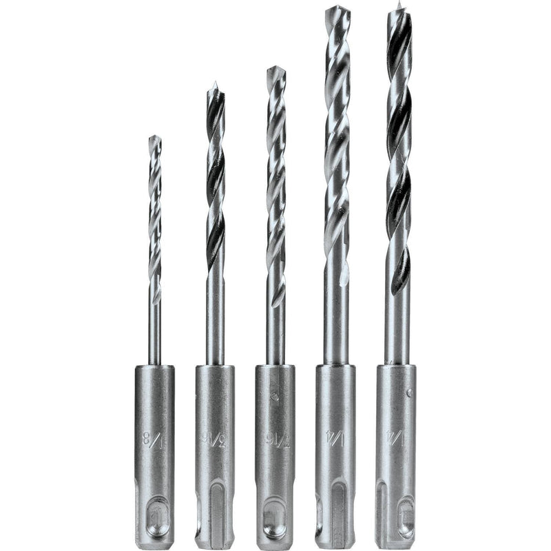 Makita B-59243 5 Pc. Assorted SDS-Plus Drill Bit Set, Metal, Wood
