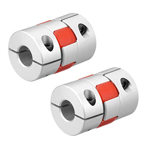 uxcell 2pcs Shaft Coupling 10mm to 10mm Bore L35xD25 Flexible Coupler Joint for Servo Stepped Motor