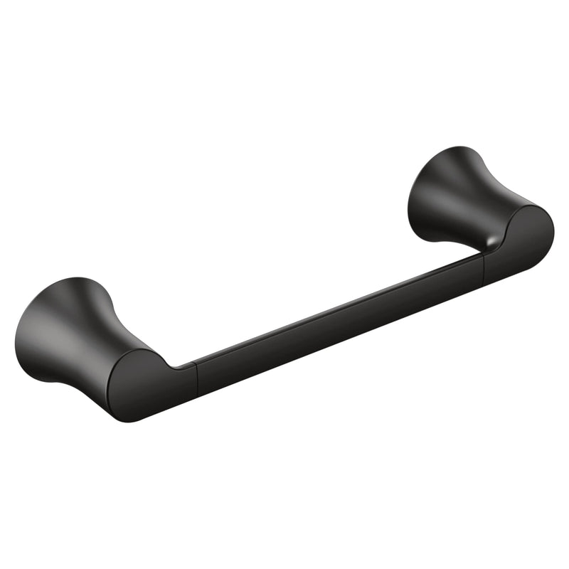 Moen Doux Matte Black Bathroom Towel, Hand Towel Bar, YB0286BL