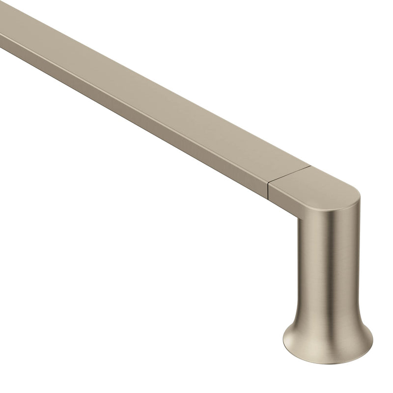 Moen Genta LX Brushed Nickel Modern 18-Inch Single Kitchen or Bathroom Towel Bar, BH3818BN 18 Inch