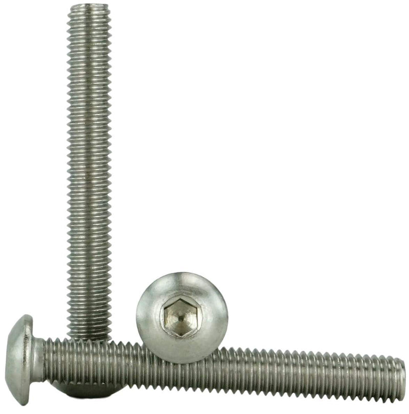 Stainless #10-32 x 1-1/2" (1/2" to 2" Available) Socket Button Head Cap Screws, Full Thread, Hex Drive, Stainless Steel 18-8, Machine Thread (10-32 x 1-1/2") 10-32 x 1-1/2"