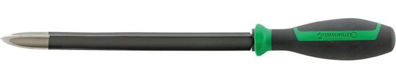 Stahlwille 72063105 Three Square Engineers Scraper, 310 mm Length, Hardened and Tempered Special Steel, for Use on Small Bearings and Bushes, Cushioned Handle, Suitable for Tool Room, Made in Germany
