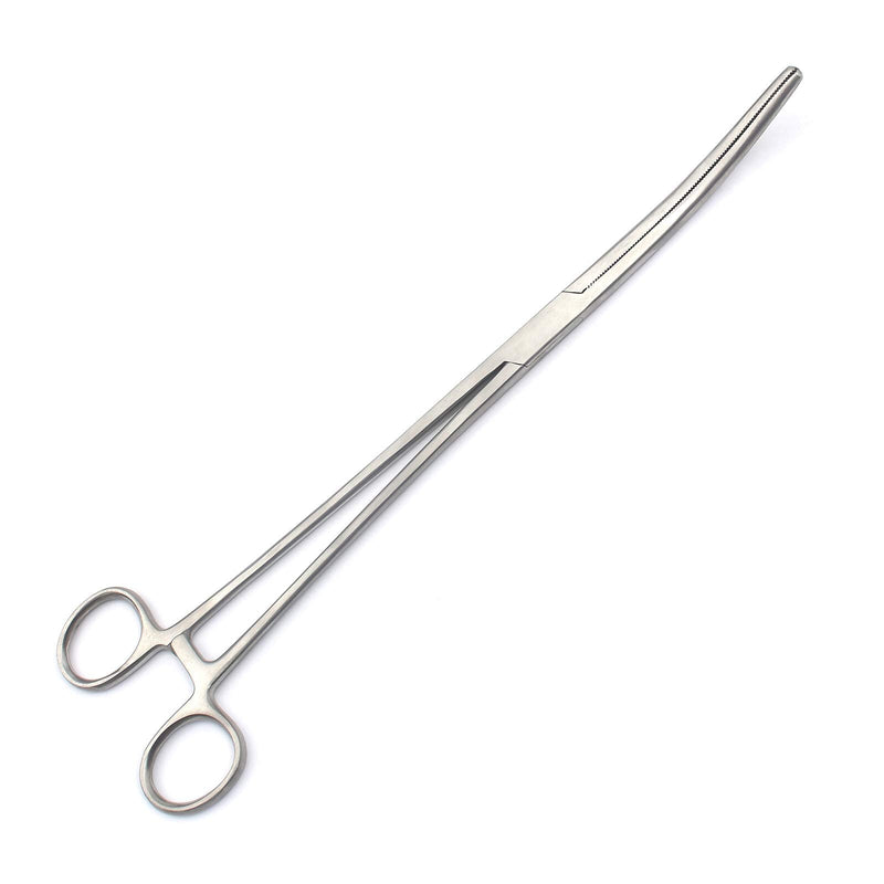 OdontoMed2011® 12" Self Locking Curved Forceps, Stainless Steel 12" Curved