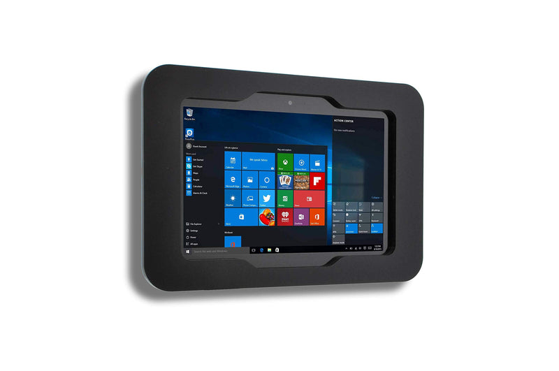 TABcare Security Anti-Theft Acrylic Case for MS Surface Go 1 2 3 as Kiosk, POS, Store, Show Display. Configured as VESA, Wall Mount, Desktop Stand (Black, Wall Mount)